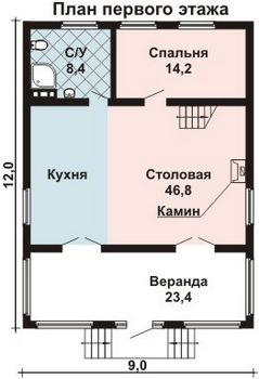 Проект деревянного дома 10-2132