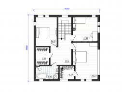 Проект каркасного дома 2-80-1
