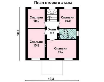 Проект дома из блоков 10-2035-2