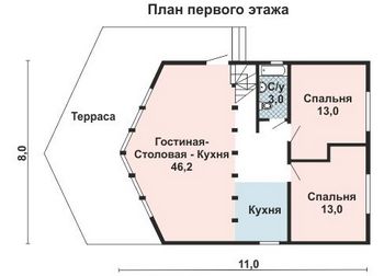 Проект каркасного дома 10-2168