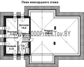 Проект дома из блоков 1377