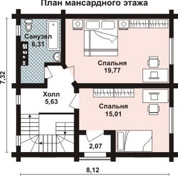 Проект деревянного дома 3-29