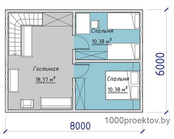 Проект деревянного дома 3-26