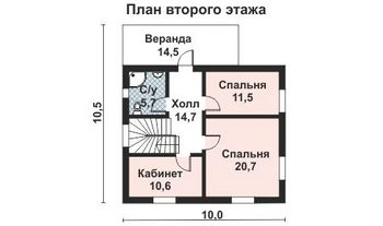 Проект деревянного дома 10-2153